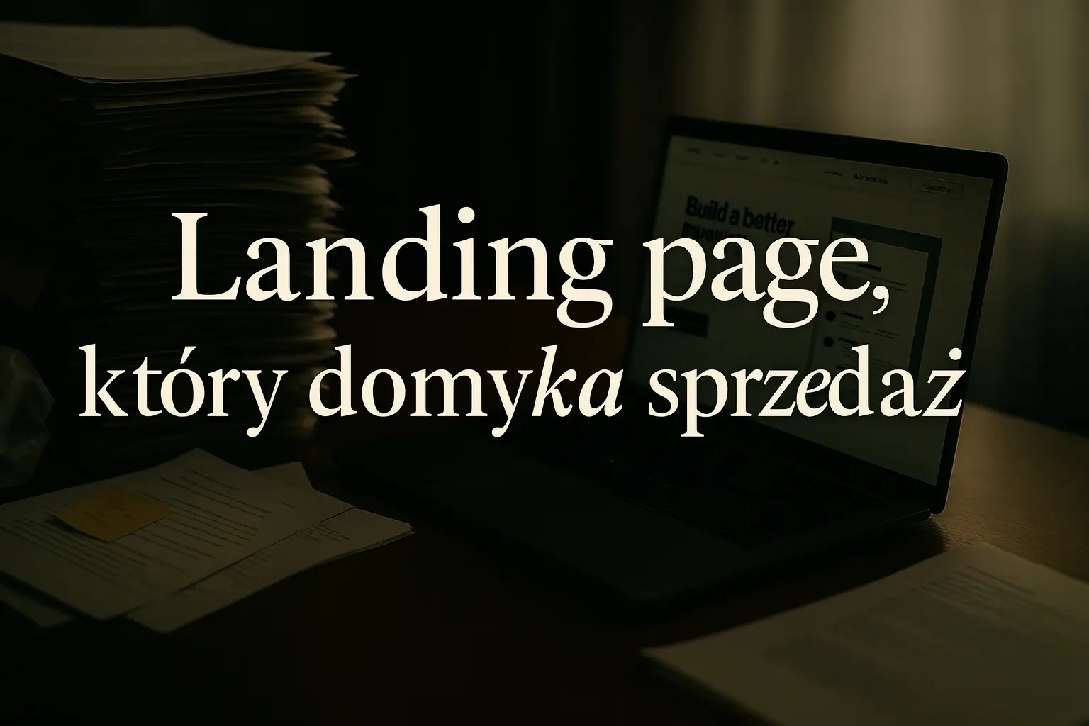 Landing page, który domyka sprzedaż